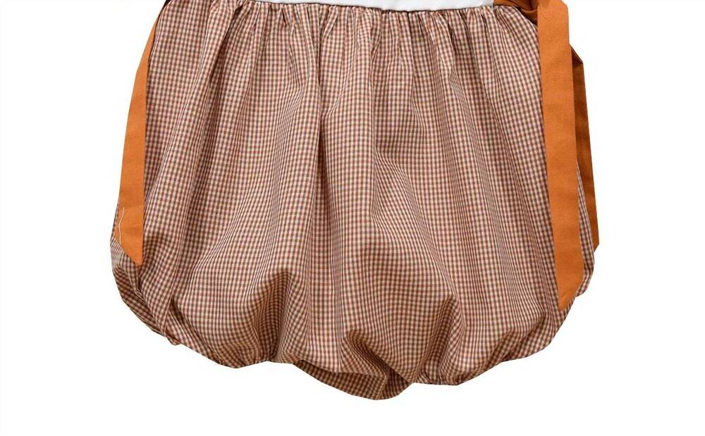 NEW VIVE LA FETE girls texas longhorn bubble in white brown
